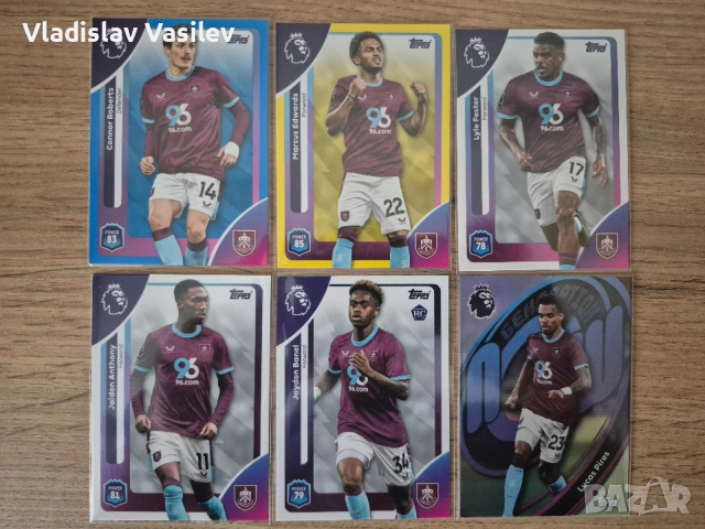 Topps Premier League 25/26 - базови, инсърти и паралели на отборите, снимка 10 - Колекции - 53637066