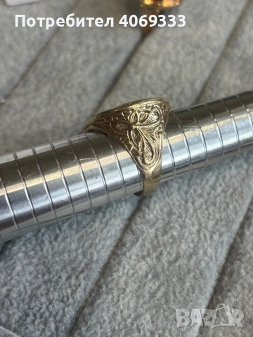 Златен пръстен с монета 10.3гр 14к , снимка 3 - Пръстени - 54175027