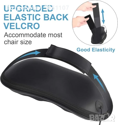 Масажна възглавница RENPHO с термо функция, шиацу 3 скорости, снимка 3 - Други - 51353876