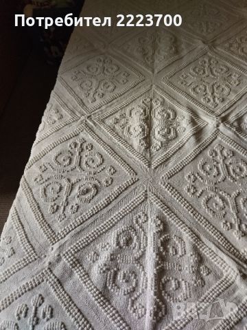 Старинна покривка за единично легло -100 процента памук, снимка 1 - Покривки за легло - 45907088