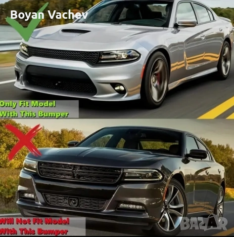 Преден лип спойлер за Dodge Charger 2015-2023г , снимка 4 - Аксесоари и консумативи - 51632958