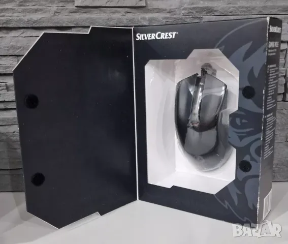 SilverCrest - Кабелна геймърска мишка с висока резолюция 7200 DPI 6 програмируеми бутона 13 цвята, снимка 2 - Клавиатури и мишки - 50188849