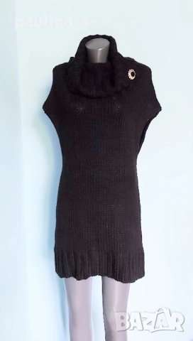 Два различни броя / Ефектна черна рокля тип туника "Object" и "Gina Tricot" / вълна / унисайз, снимка 14 - Рокли - 16790475