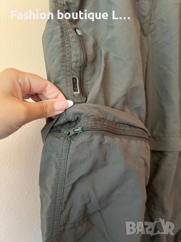 Ice Peak Дамски зелен шушляков панталон с джобове 38 размер с цип за премахване на крачолите 💚💚💚, снимка 4 - Панталони - 52117035