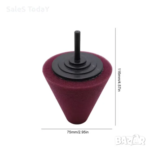 Комплект гъби за полиране и почистване с накрайник, 4бр, снимка 8 - Аксесоари и консумативи - 49824848