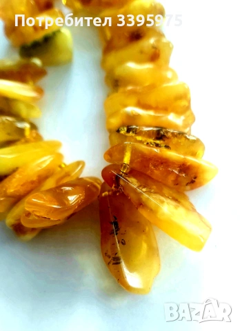 Колиета от естествен масивен кехлибар. Кехлибарена огърлица - 95 броя, снимка 6 - Колиета, медальони, синджири - 53581255