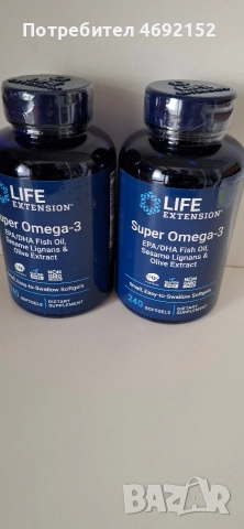 Super Omega-3 EPA/DHA със сусамови лигнани и екстракт от маслина, Life Extension, 240 капсули, снимка 2 - Хранителни добавки - 52897479