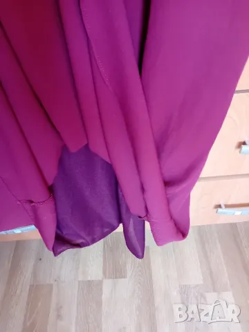 Дълга рокля бордо, снимка 7 - Рокли - 50310849