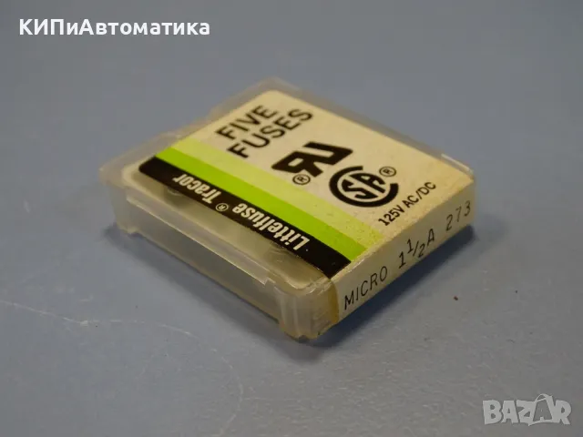 микро предпазител Littelfuse TRACOR micro 1-1/2A 243 Five Quality Fuses 125V AC/DC, снимка 2 - Резервни части за машини - 49282809