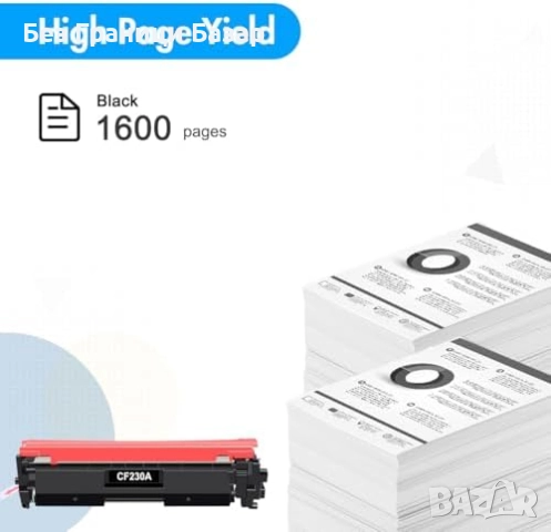Нов Черен тонер CF230A 30A съвместим с HP M203 M227 серия мастило принтер, снимка 3 - Принтери, копири, скенери - 52134610