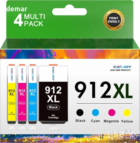 CATJOY 912XL Касети с мастило Multipack Резервни за HP Officejet Pro 8022, снимка 1 - Консумативи за принтери - 47312644