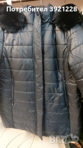 Дамско дебело яке с качулка 