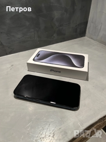 КАТО НОВ Iphone 15 Pro 256 GB Blue Titanium, снимка 5 - Apple iPhone - 52887687
