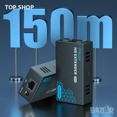 PWAY 500ft HDMI Extender само през Cat5e/6, снимка 3 - Друга електроника - 48794522