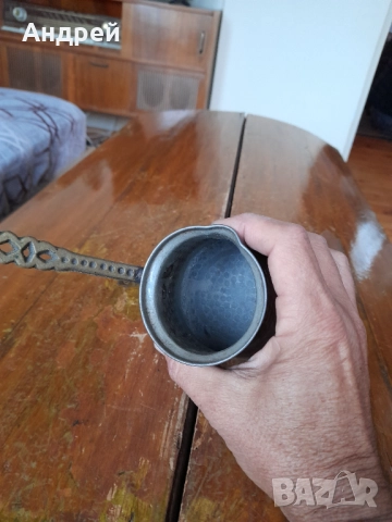 Старо Бакърено Джезве #8, снимка 4 - Други ценни предмети - 52136429