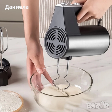 Кухненски миксер SERANOVA Home – Метални бъркалки, лек и мощен, снимка 2 - Миксери - 52668815
