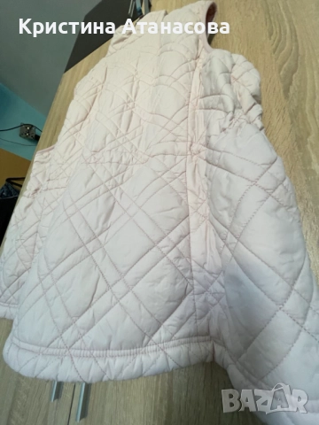 Прекрасен нежнорозов елек – шушляк с пухена подплата, снимка 11 - Елеци - 52500826