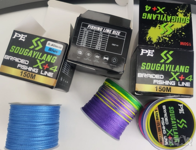 Плетени влакна 0,40 и 0,23мм - 100 метра , снимка 5 - Такъми - 42068879