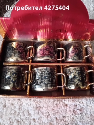 Китайски порцеланов сервиз,6 бр чаши., снимка 3 - Сервизи - 54014722