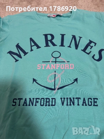 ⚓️Дамска блуза "Marines Stanford Vintage" - Blue Her World 🌊, снимка 2 - Блузи с дълъг ръкав и пуловери - 25095515