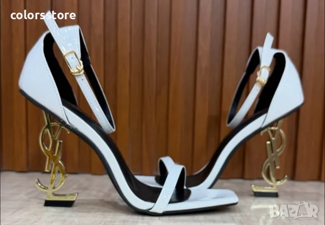 Бели сандали YSL код VL 345