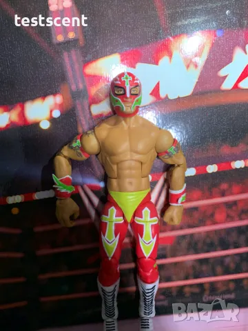 Екшън фигура WWE Rey Mysterio Mattel Elite играчка Рей Мистерио Red & Yellow, снимка 6 - Колекции - 49145420