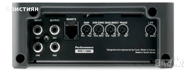 Monoblock усилвател Focal FPX 1.1000 + Subwoofer JL Audio 12" 12TW3-D4, снимка 5 - Ресийвъри, усилватели, смесителни пултове - 51097491