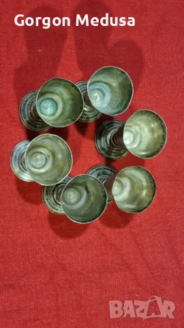 Комплект антикварни сребърни чашки , снимка 5 - Антикварни и старинни предмети - 49733086