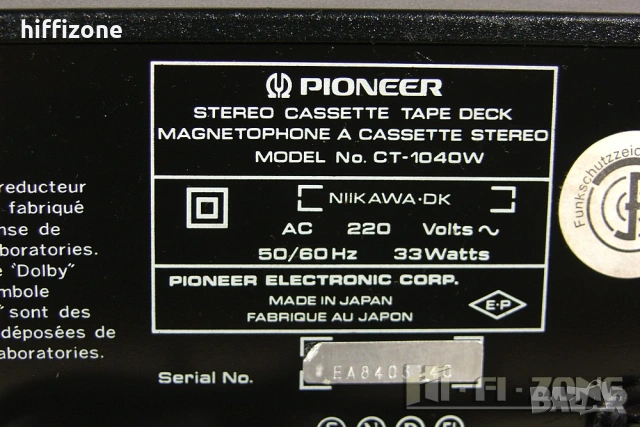 ДЕК  Pioneer ct-1040w , снимка 8 - Декове - 54253712