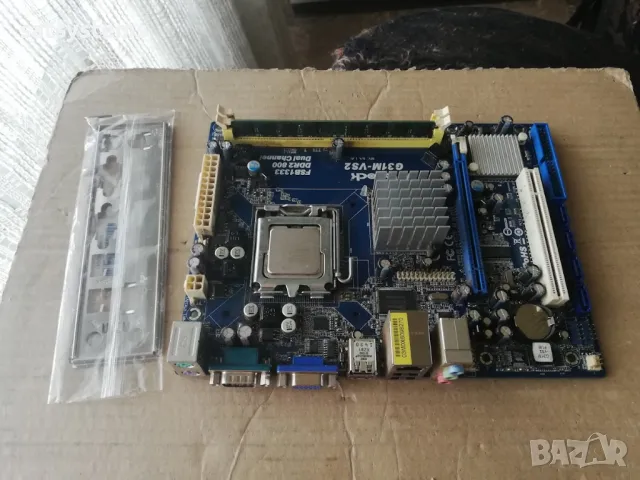 Дънна платка ASRock G31M-VS2 Socket 775 CPU+FAN, снимка 2 - Дънни платки - 47201055