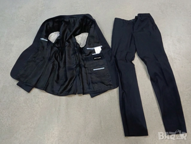 Почти нов мъжки костюм за бал Styler размер 48 – тъмносин, снимка 4 - Костюми - 53928692