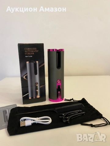 Автоматична маша за къдрене със зарядно, снимка 2 - Маши за коса - 52595913