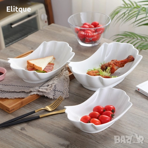 Стилна бяла купа от Аркопал , 23 х 13,5 см, снимка 10 - Чинии - 52898025