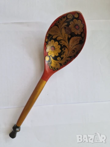 Декоративна руска лъжица в стил Хохлома, снимка 8 - Други ценни предмети - 50749056