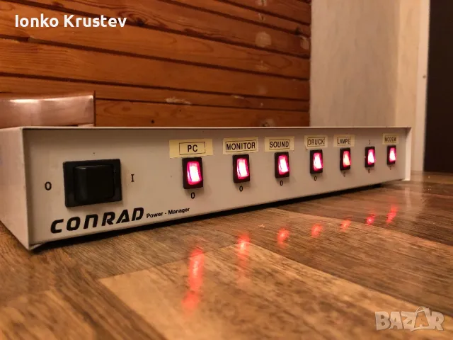 Разклонител “ CONRAD-power manager”, снимка 3 - Ресийвъри, усилватели, смесителни пултове - 48789079