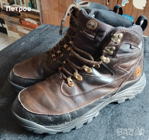 Зимни, кожени Обувки Timberland 41 , снимка 8 - Мъжки боти - 53563325