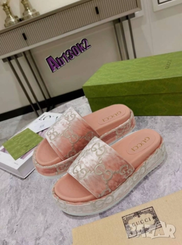 чехли на платформа christian dior gucci, снимка 18 - Чехли - 51456110