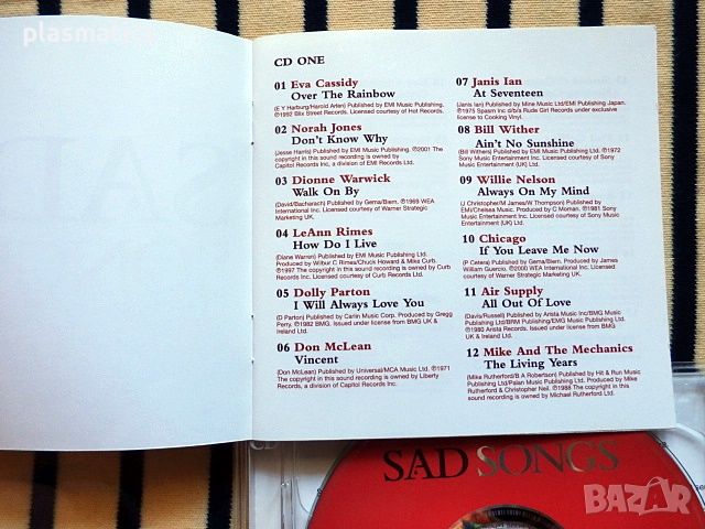 CD – SAD songs, снимка 4 - CD дискове - 45266788