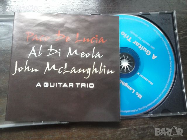 Paco De Lucía, Al Di Meola, John McLaughlin – The Guitar Trio матричен диск, снимка 1 - CD дискове - 46168835