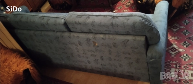 Голям диван канапе 190см+подарък бежов китеник с малък косъм, снимка 12 - Дивани и мека мебел - 11322825