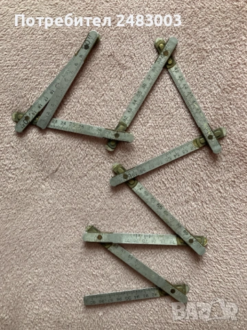 Стар сгъваем метър Stabila