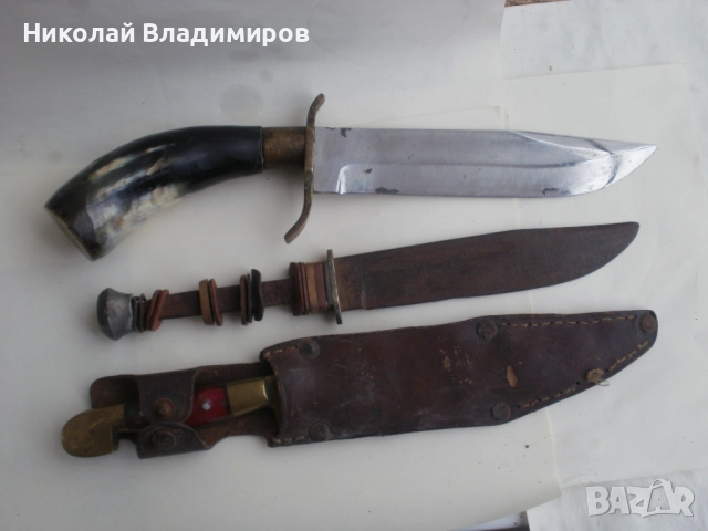 Стари Костенец ловен, Габровски ножове нож български и немски Solingen , снимка 2 - Ножове - 52902349