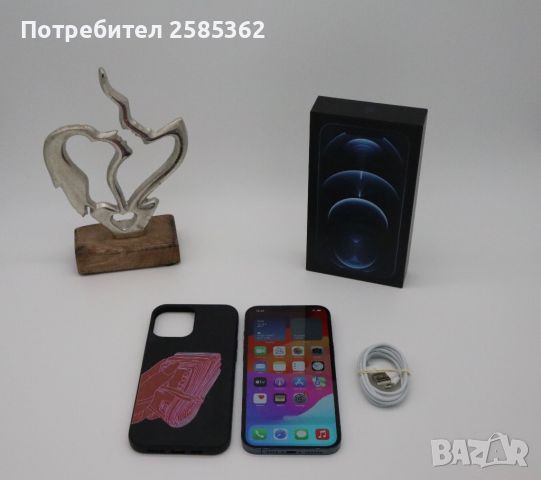 iPhone 12 Pro Max Pacific Blue 512 Gb 100% Батерия, снимка 1 - Apple iPhone - 46368846