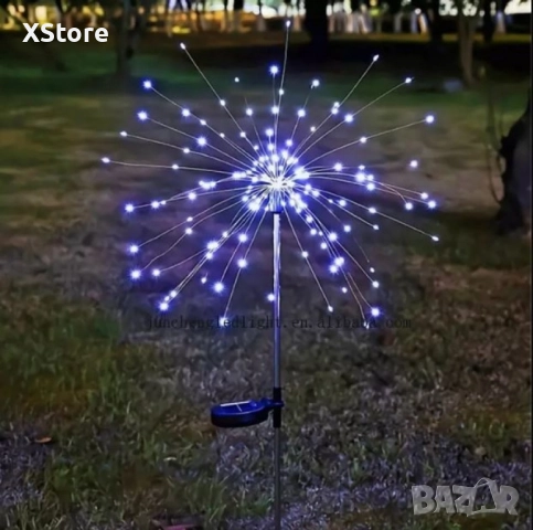 Соларно глухарче (коледна украса) - жълто, шарено - 2бр в опаковка, снимка 4 - Други - 52440881