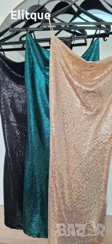 рокля с пайети , снимка 6 - Рокли - 52668992