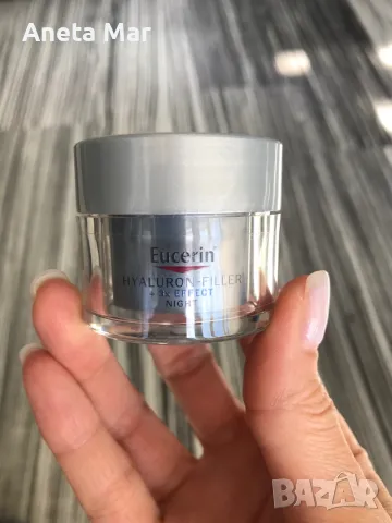 Eucerin hyaluron filler + 3X effect хидратиращ нощен крем, снимка 2 - Козметика за лице - 47906191