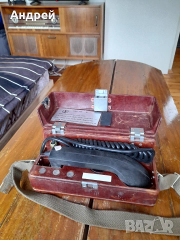 Стар военен телефон ТМП-101, снимка 5 - Антикварни и старинни предмети - 53950628