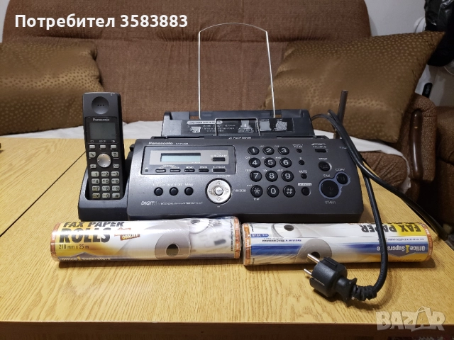 Продавам оригинален Panasonic, модел KX-FC228FX - телефон + факс + секретар