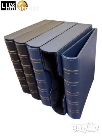 Папка с касета LUX , еко-кожа – OPTIMA стандарт , син, снимка 7 - Нумизматика и бонистика - 52068128