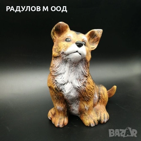 Градинска фигура куче с остри уши